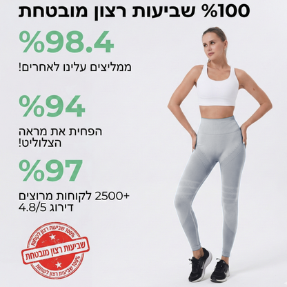 טייץ עם כיסים בעל אפקט משולש נגד צלוליט, ורידים וליפדמה FLEXORA