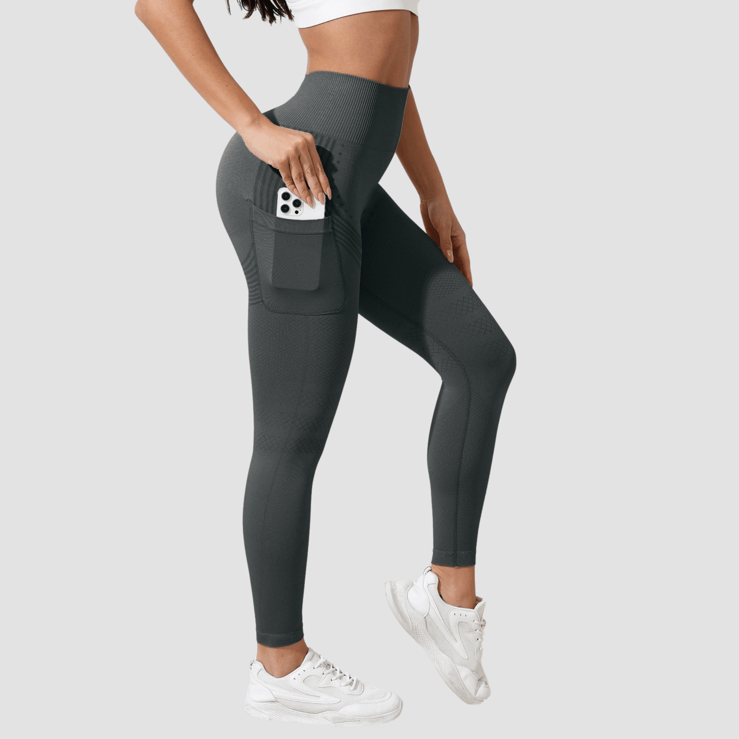 טייץ עם כיסים בעל אפקט משולש נגד צלוליט, ורידים וליפדמה FLEXORA